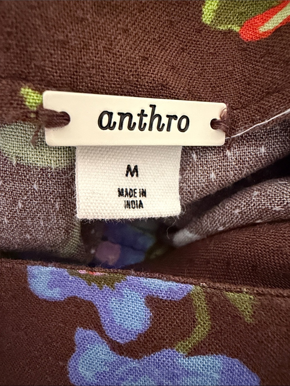 Anthropologie The Piper Bandeau Maxi Dress in Chocolate Brown Floral Size M - Picture 14 of 16